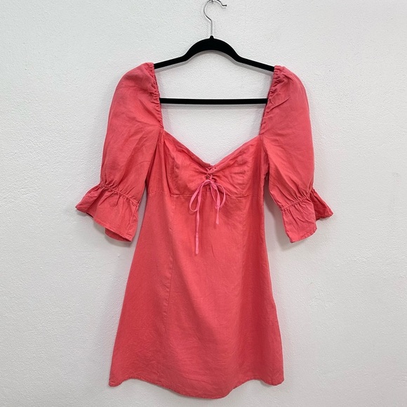 Aritzia Wilfred Stanza Linen Mini Dress - Picture 2 of 7